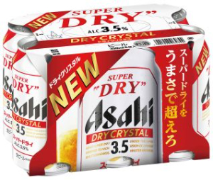 アサヒビール アサヒスーパードライ　ドライクリスタル ３５０ｍｌｘ６