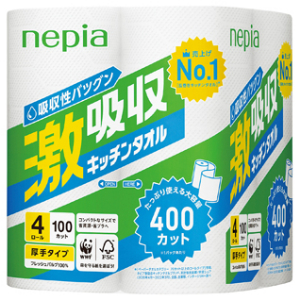 ネピア 激吸収キッチンタオル ４ロール