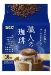 ＵＣＣ　職人の珈琲　ワンドリップコーヒー　まろやか味のマイルドブレンド １６杯分