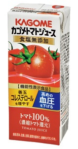 カゴメ トマトジュース食塩無添加 ２００ｍｌ