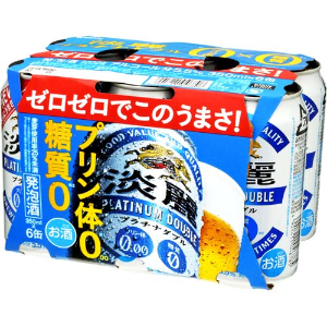 キリン 淡麗　プラチナダブル（６缶パック） ３５０ｍｌ&times;６商品は４点ご注文でケースにてお届け