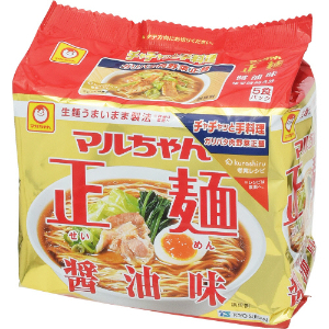 東洋水産 マルちゃん正麺　醤油味 ５食