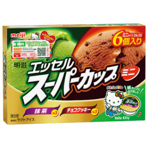 明治 エッセルスーパーミニ　抹茶・チョコクッキー ８０ｍｌｘ６