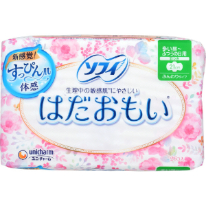 ユニチャーム ソフィ　はだおもい　ふつうの日用　羽つき ２６枚