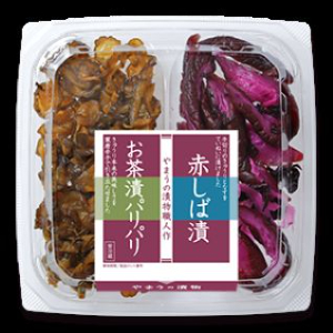 やまう 二色お茶漬けパリパリ・赤しば漬 ８０ｇ
