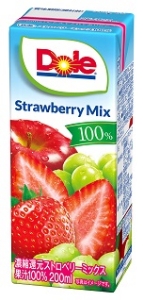 雪印メグミルク Ｄｏｌｅ　ストロベリー　ミックス ２００ｍｌ