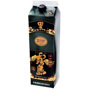 霧島酒造 芋焼酎　黒霧島　２５゜パック １，８００ｍｌ