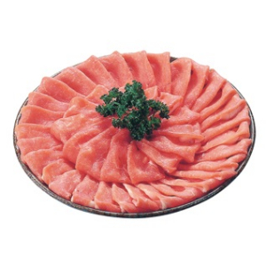 国内産 豚肉しゃぶしゃぶ用　（ロース） １５０ｇ（１００ｇ当り３０８円税込３３３円）